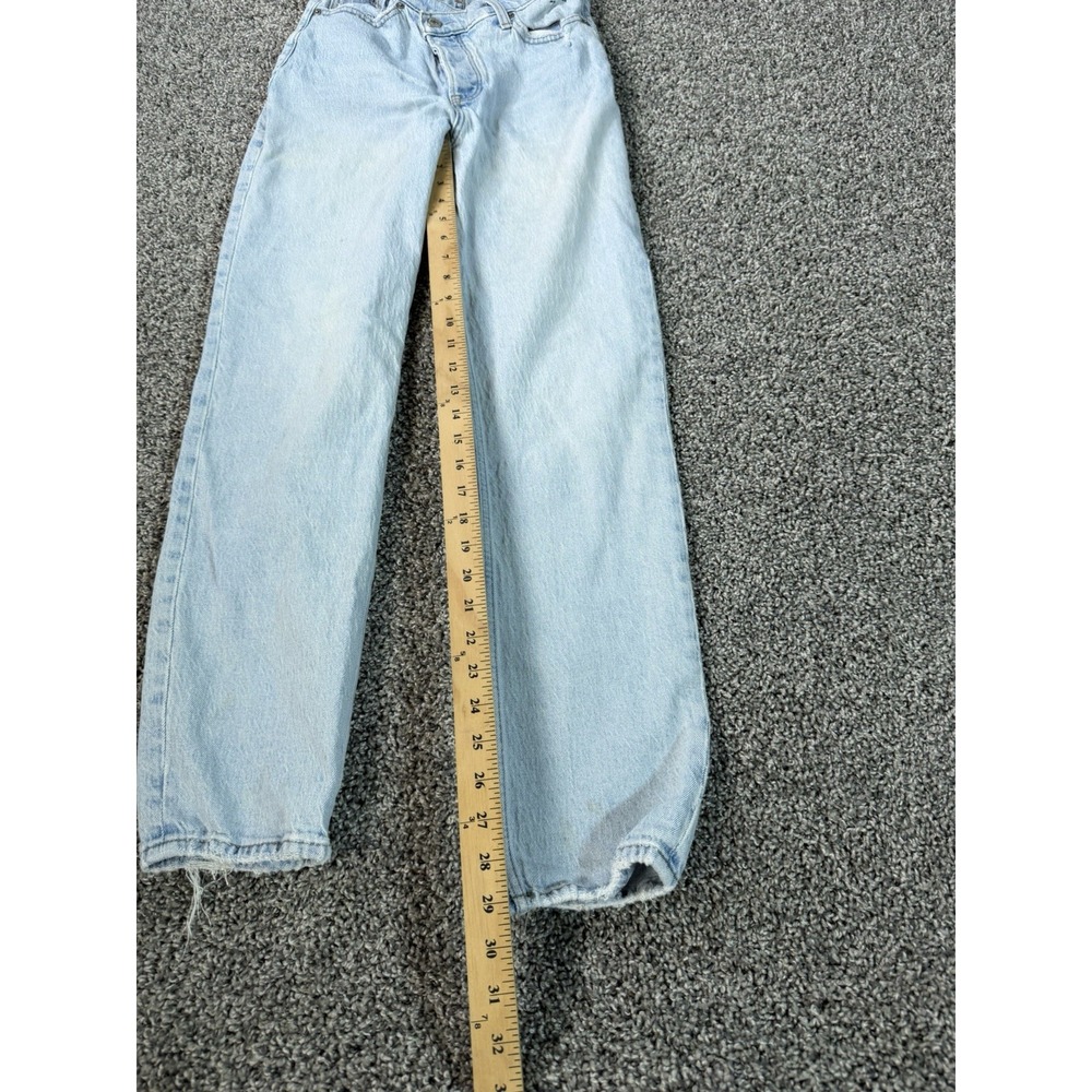 Abercrombie & Fitch Curve Love The Dad High Rise Jeans Women's Size 24 Blue - Picture 10 of 12